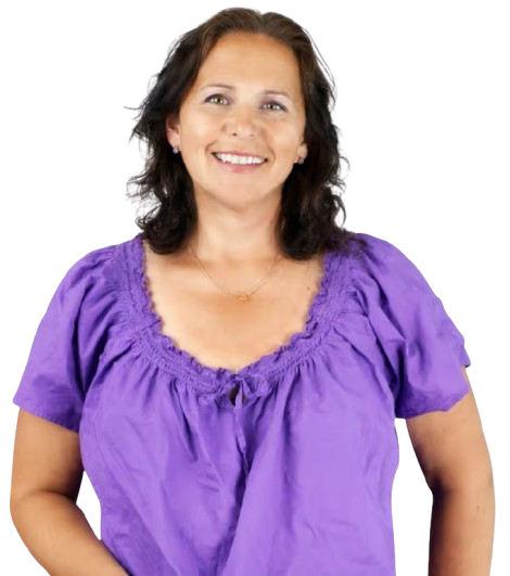 Woman smiling outdoors